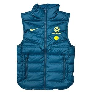 Nike Team Australia Full Zip Teal Down Puffer Vest